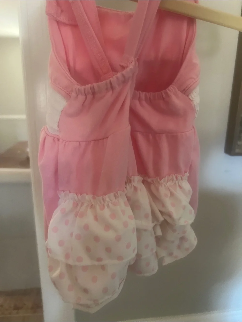 Pink Baseball Appliqué Bubble Romper